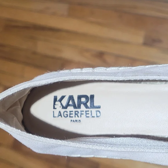 Karl Lagerfeld Paris Abby Flat Color- Pale Pink with SUEDE - Picture 6 of 6